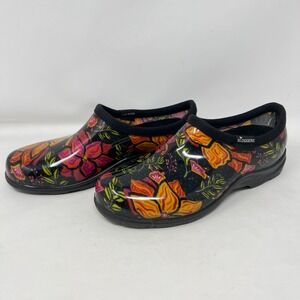 Sloggers Clogs Women's Size 7 Garden Shoes Slip On FloralWaterproof